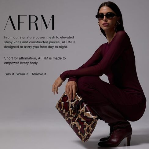 AFRM Womens Ryan Oversized Barrel Leg Jogger Sweatpants with Pockets in Saudi Arabia