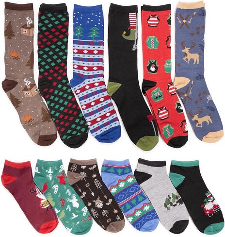 MUK LUKS Men's 12 Days of Christmas Socks in Saudi Arabia