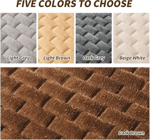 Couch Covers for Dogs Washable, Velvet Dog Couch Cover Protector, Fuzzy Plush Pet Sofa Cover for 2-3 Cushion Couch, Sofa Covers for Pets(1PC,Dark Brown,27.6"x70.9",2-3 Seater Sofa Pad Cover) in Kuwait