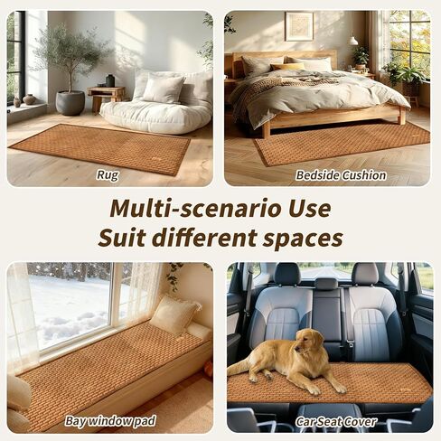 Couch Covers for Dogs Washable, Velvet Dog Couch Cover Protector, Fuzzy Plush Pet Sofa Cover for 2-3 Cushion Couch, Sofa Covers for Pets(1PC,Dark Brown,27.6"x70.9",2-3 Seater Sofa Pad Cover) in Kuwait