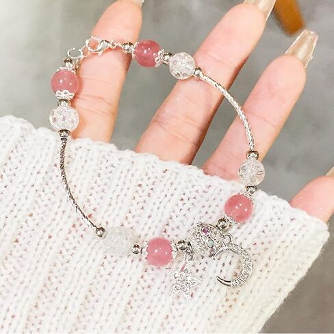 Lucky Bracelet for Women & Men, Cute Retro Synthetic Agate Beaded Jewelry, A Thoughtful Gift for Loved Ones in Saudi Arabia