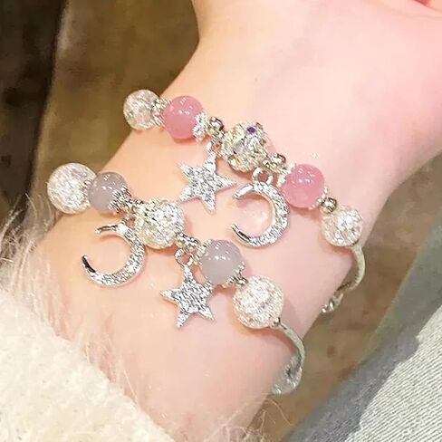 Lucky Bracelet for Women & Men, Cute Retro Synthetic Agate Beaded Jewelry, A Thoughtful Gift for Loved Ones in Saudi Arabia