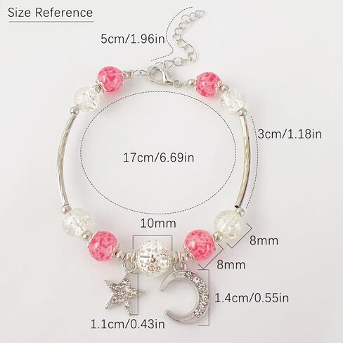 Lucky Bracelet for Women & Men, Cute Retro Synthetic Agate Beaded Jewelry, A Thoughtful Gift for Loved Ones in Saudi Arabia