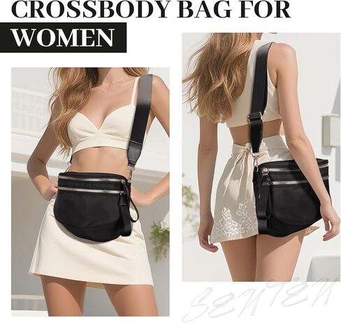 Crossbody Bags Bum Bag for Women Sling Bag Purse with Adjustable Strap in Saudi Arabia