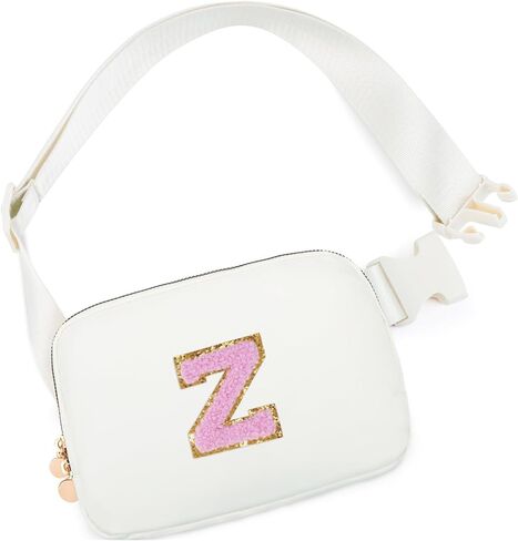 Birthday Gifts for 4 5 6 7 8 9 10 11 12 13 Year Old Girls,Gifts for Teens Kids Daughter Sister Her,Two Way Zipper Crossbody Bag Fanny Pack Belt Bag Cute Trendy Stuff - Cream,A in Saudi Arabia