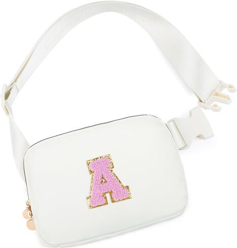 Birthday Gifts for 4 5 6 7 8 9 10 11 12 13 Year Old Girls,Gifts for Teens Kids Daughter Sister Her,Two Way Zipper Crossbody Bag Fanny Pack Belt Bag Cute Trendy Stuff - Cream,A in Saudi Arabia