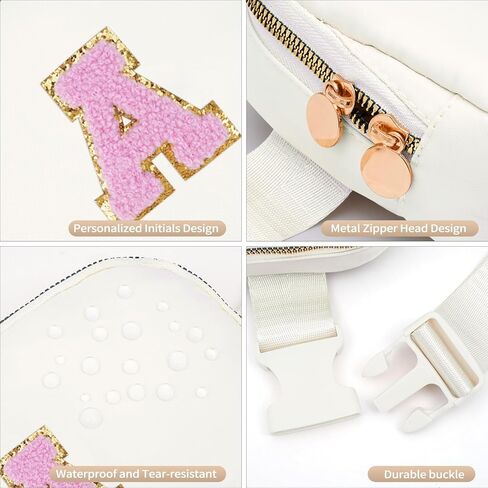 Birthday Gifts for 4 5 6 7 8 9 10 11 12 13 Year Old Girls,Gifts for Teens Kids Daughter Sister Her,Two Way Zipper Crossbody Bag Fanny Pack Belt Bag Cute Trendy Stuff - Cream,A in Saudi Arabia