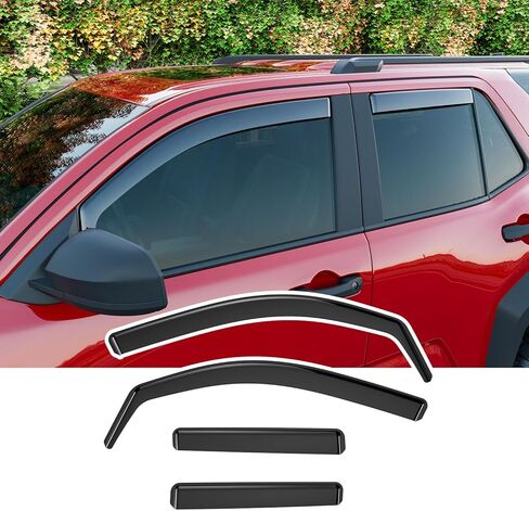 Xipoo Window Visor Compatible with 2024 2025 Toyota Tacoma Rain Deflector 4Pcs Double Cab 5 Seats Side Window Visor Deflector Replacement for 2024 2025 Toyota Tacoma Accessories in Kuwait
