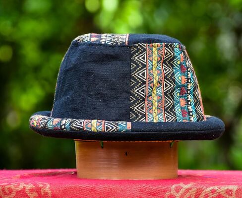 Roll Brim Bucket Hat for Men and Women | Handmade Boho Hat | Lightweight Bowler Style Hat | Cotton Boho Hat | Ideal Gift for Fashion Enthusiasts and Outdoor Lovers Alike in Saudi Arabia