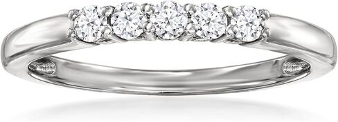 Ross-Simons 0.20 ct. t.w. Lab-Grown Diamond 5-Stone Ring in Sterling Silver in Saudi Arabia