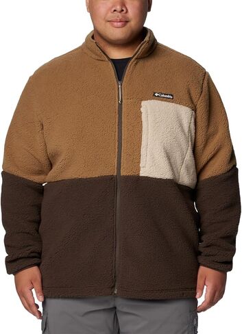 Columbia Men's Mountainside Heavyweight Fleece, Delta/Cordovan/Ancient Fossil, Large in Saudi Arabia