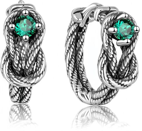 Clowich Viking Animals Snakes Huggie Hoop Earrings for Men and Women， Stainless Steel Hypoallergenic Lightweight Stud Earrings Mens Women Unisex Punk Rock Jewelry Gift in Saudi Arabia