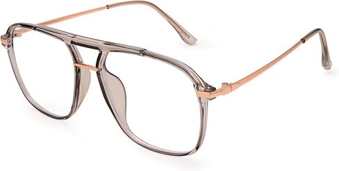 Dollger Vintage Aviator Blue Light Blocking Glasses - Classic Stylish Frames for Men Women blocked Wavelength: 415–455 nm in Saudi Arabia