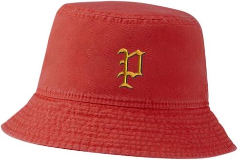 Bucket Hat for Men Women Old English P Embroidered Washed Cotton Unisex Bucket Hats in Kuwait