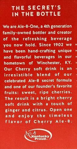 Ale 8 One Special Edition Cherry, 12 ounces (6 Glass Bottles) in Saudi Arabia