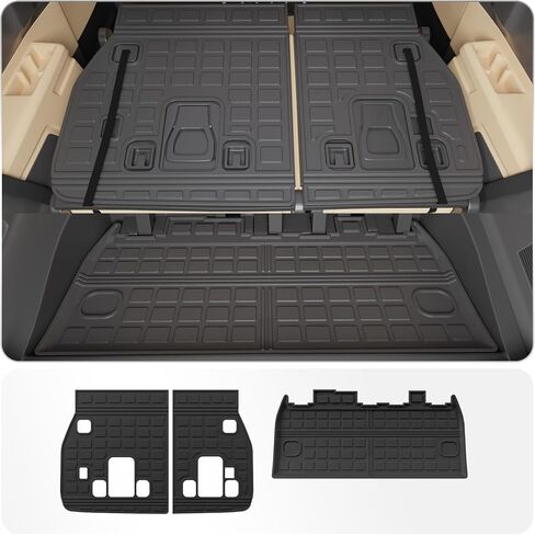 Cargo Mat Compatible with 2025 Chevrolet Equinox NO EV 2025 GMC Terrain Trunk Mat Trunk Liner Cargo Liner Back Seat Cover Protector Chevy Equinox Accessories (Backrest Mats+Trunk Mat) in Kuwait