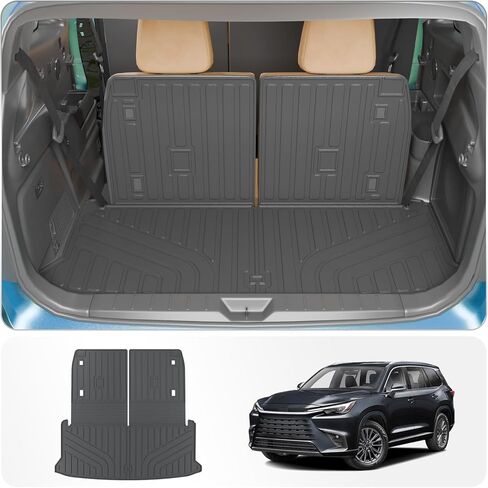 Cargo Mat Compatible with 2025 Chevrolet Equinox NO EV 2025 GMC Terrain Trunk Mat Trunk Liner Cargo Liner Back Seat Cover Protector Chevy Equinox Accessories (Backrest Mats+Trunk Mat) in Kuwait