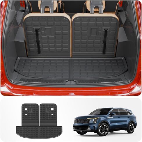 Cargo Mat Compatible with 2025 Chevrolet Equinox NO EV 2025 GMC Terrain Trunk Mat Trunk Liner Cargo Liner Back Seat Cover Protector Chevy Equinox Accessories (Backrest Mats+Trunk Mat) in Kuwait