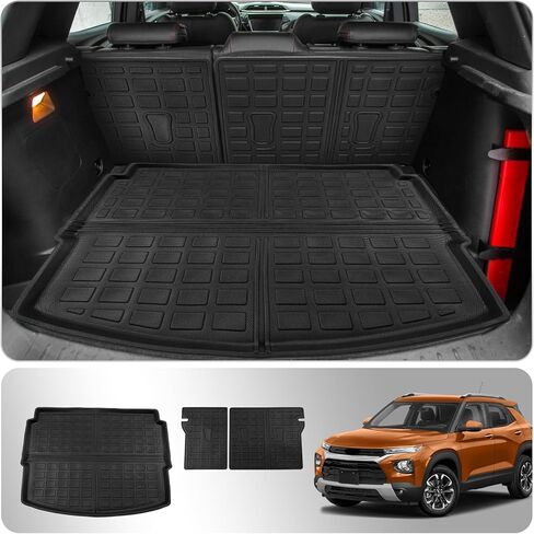 Cargo Mat Compatible with 2025 Chevrolet Equinox NO EV 2025 GMC Terrain Trunk Mat Trunk Liner Cargo Liner Back Seat Cover Protector Chevy Equinox Accessories (Backrest Mats+Trunk Mat) in Kuwait