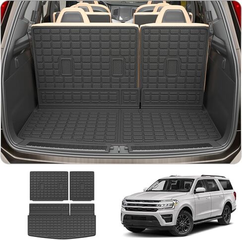 Cargo Mat Compatible with 2025 Chevrolet Equinox NO EV 2025 GMC Terrain Trunk Mat Trunk Liner Cargo Liner Back Seat Cover Protector Chevy Equinox Accessories (Backrest Mats+Trunk Mat) in Kuwait
