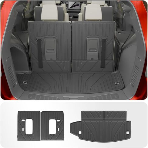 Cargo Mat Compatible with 2025 Chevrolet Equinox NO EV 2025 GMC Terrain Trunk Mat Trunk Liner Cargo Liner Back Seat Cover Protector Chevy Equinox Accessories (Backrest Mats+Trunk Mat) in Kuwait