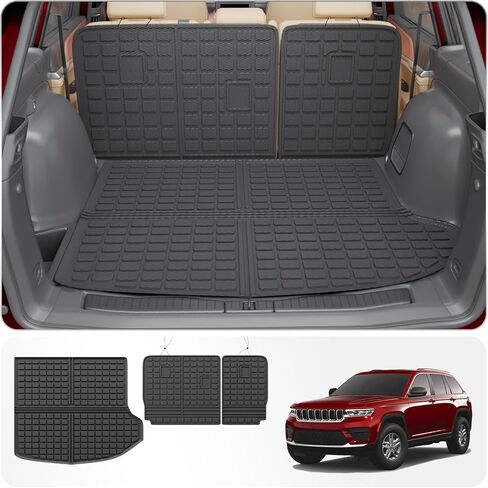 Cargo Mat Compatible with 2025 Chevrolet Equinox NO EV 2025 GMC Terrain Trunk Mat Trunk Liner Cargo Liner Back Seat Cover Protector Chevy Equinox Accessories (Backrest Mats+Trunk Mat) in Kuwait