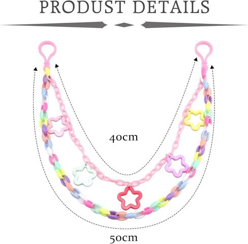 Y2K Star Pants Chain for Men Jean Chains for Women Pocket Chain for Pants Biker Hip Punk Chains Y2K Jewelry for Women Accessory Colorful Trendy Fashion for Music Festival Concert Cosplay in Saudi Arabia
