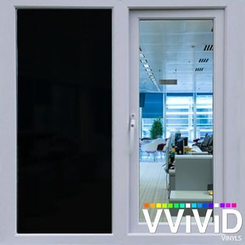 ملصق تزيين من الفينيل غير الشفاف للنافذة من VViViViD غير لامع للخصوصية للحمام والمطبخ والمنزل والمكتب سهل التركيب لاصق خالٍ من الفوضى (36 بوصة × 60 بوصة) in Kuwait