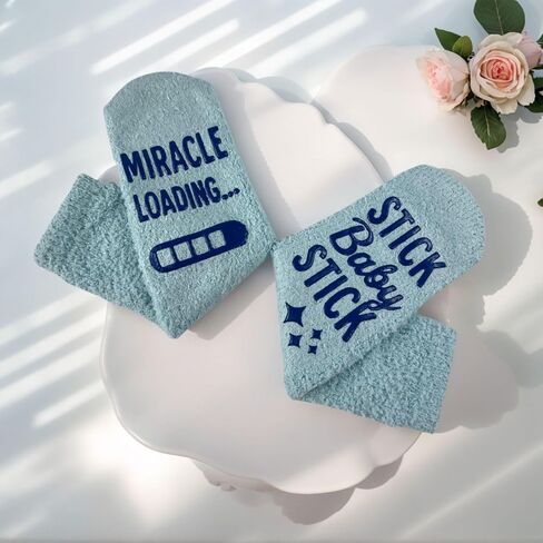 جوارب IVF للنساء مع حقيبة هدايا، لا غنى عنها في IVF، جوارب لاسترجاع البيض في يوم النقل المحظوظ in Kuwait