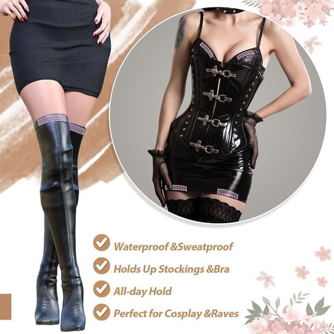 Geyoga 100 Pcs Jiggle Defender Tape Cosplay Lingerie Double Sided Body Tape Heavy Duty for Clothes, Boots, Dress, Invisible, Waterproof in Saudi Arabia