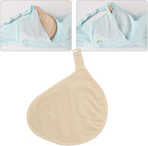 ZJchao Hook Bra Inserted Pad Pocket, Elastic Cotton Material with Hook Design for Mastectomy Silicone Forms in Saudi Arabia