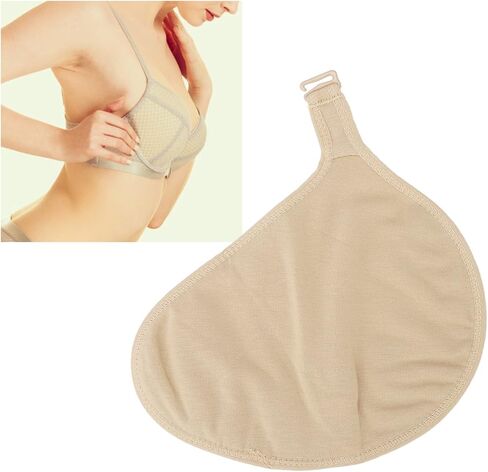 ZJchao Hook Bra Inserted Pad Pocket, Elastic Cotton Material with Hook Design for Mastectomy Silicone Forms in Saudi Arabia
