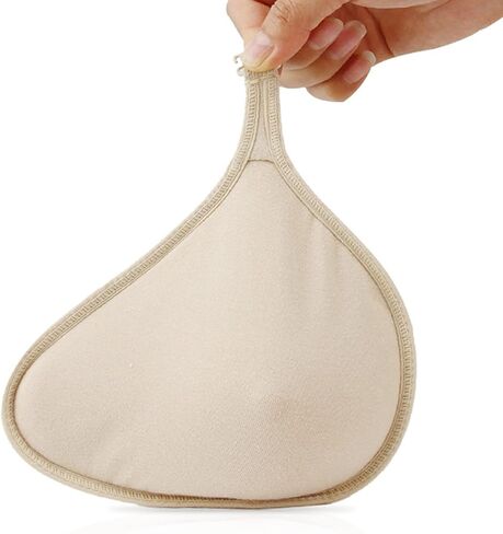 ZJchao Hook Bra Inserted Pad Pocket, Elastic Cotton Material with Hook Design for Mastectomy Silicone Forms in Saudi Arabia
