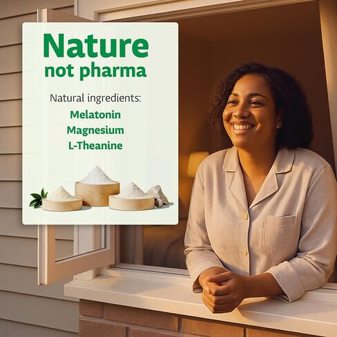 SleepyTime ZzZ - Natural Sleep Support Supplement with Melatonin, Magnesium & L-Theanine - Promotes Restful Sleep, Wake Refreshed - Non-Habit Forming - 30 Capsules in Saudi Arabia