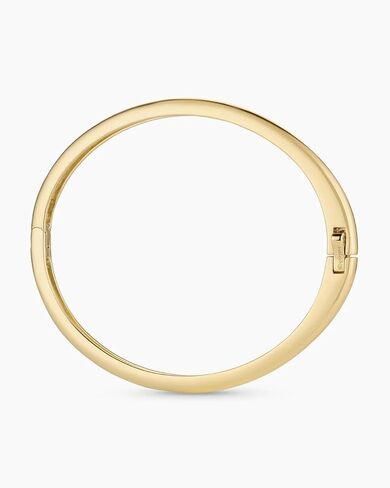 Gorjana - Paseo Cuff - 8K Gold Placed Brass - خيارات متعددة الحجم - النهاية المصقولة - إغلاق المفصلات - تعزيز نظرة غير رسمية in Saudi Arabia
