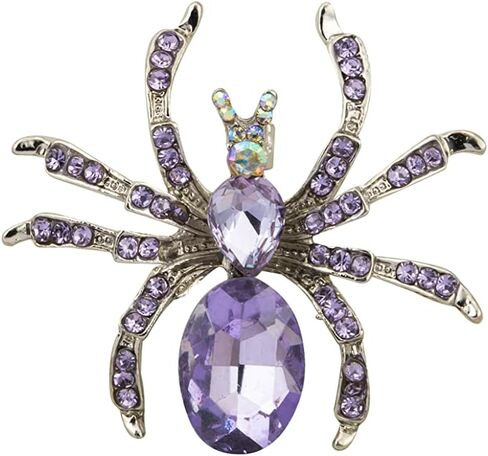 Knighthood Lilac Stone Detailing Spider Brooch,Suit Stud,Shirt Studs,Lapel Pin Accessories for Men Women in Saudi Arabia