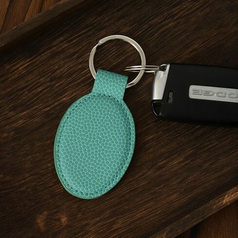 LaserGram Oval Keychain, High Wing Airplane, Personalized Engraving Included (Basketball Teal) in Saudi Arabia