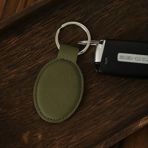 LaserGram Oval Keychain, Baseball Player 3, Personalized Engraving Included in Saudi Arabia