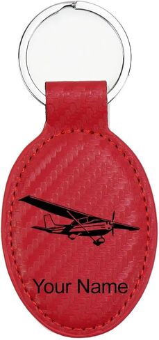 LaserGram Oval Keychain, High Wing Airplane, Personalized Engraving Included (Basketball Teal) in Saudi Arabia