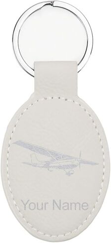 LaserGram Oval Keychain, High Wing Airplane, Personalized Engraving Included (Basketball Teal) in Saudi Arabia