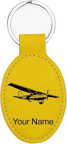LaserGram Oval Keychain, High Wing Airplane, Personalized Engraving Included (Basketball Teal) in Saudi Arabia