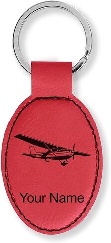 LaserGram Oval Keychain, High Wing Airplane, Personalized Engraving Included (Basketball Teal) in Saudi Arabia