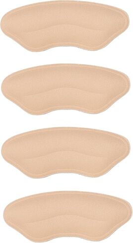 4 PairsHeel Pads for Shoes Women Men, High Heel Protectors for ShoesNon Slip Shoe Inserts for Women, Shoe Heel Inserts Cushion Pads for Loose Shoes(Skin Color) in Saudi Arabia