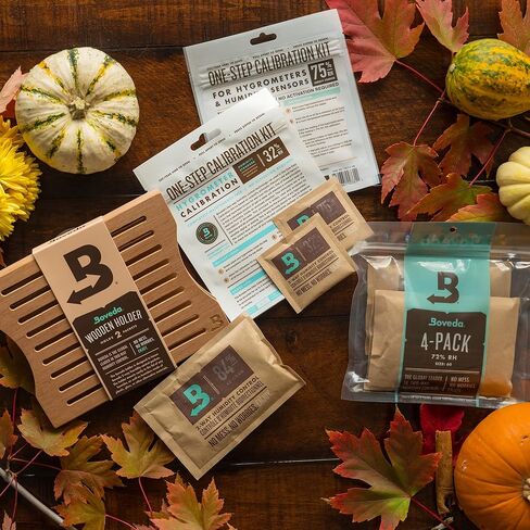Boveda Cedar Wood Humidity Pack Holder for Storage Box - For Use With Two Size 60 Boveda Packs (Sold Separately) - Includes Magnetic and Removable Tape Mounting Kits – 1 Count in Saudi Arabia
