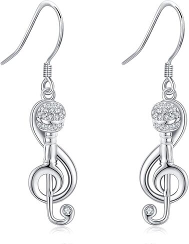 أقراط الفطر 925 Sterling Silver Moon Phase Mushroom Dangle Jewelry for Women in Kuwait