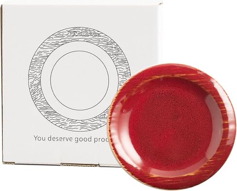 Ceramic Jewelry Tray Decorative Ring Holder and Trinket Dish for Women Wedding Engagement Birthday Gift for Her Jewelry Organizer Vanity Tray (red) in Saudi Arabia