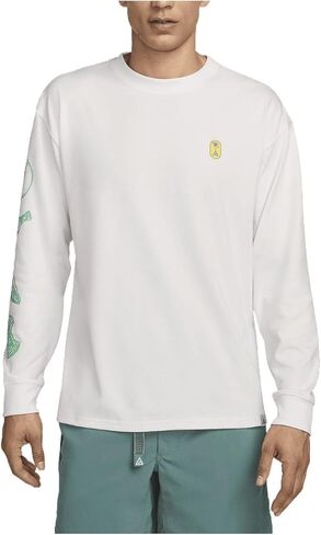 تي شيرت Nike ACG للرجال Dri-FIT بأكمام طويلة (أبيض القمة، FV3488-121) مقاس X-Large in Kuwait