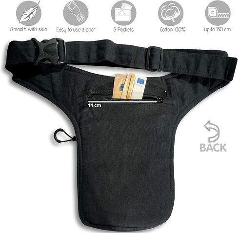 Drop leg bag Thigh bag for women - Leg bag for women Leg pouch Thigh purse thigh fanny pack - Cotton fabric Thigh pocket Piernera - Thigh pouch in Saudi Arabia