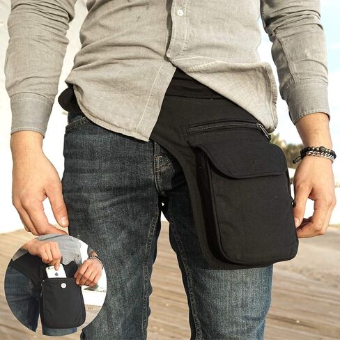 Drop leg bag Thigh bag for women - Leg bag for women Leg pouch Thigh purse thigh fanny pack - Cotton fabric Thigh pocket Piernera - Thigh pouch in Saudi Arabia