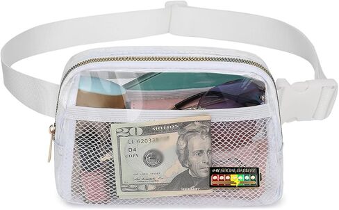 Fanny Pack Crossbody Bag, Small Waist Pack Sling Bag, Hip Belt Pouch for Running, Sports, Travel (Black) in Saudi Arabia